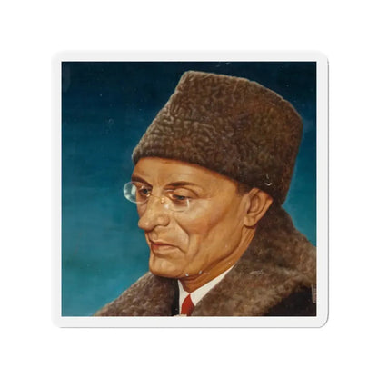 Mikhail Suslov, probable Newsweek magazine cover, circa 1950s (Magazine Illustration) Refrigerator Magnet - The Sticker Space