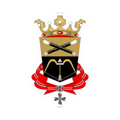 Mikkeli.vaakuna (Finland) (Coat of Arms) STICKER Vinyl Kiss-Cut Decal 2 Inch White - The Sticker Space