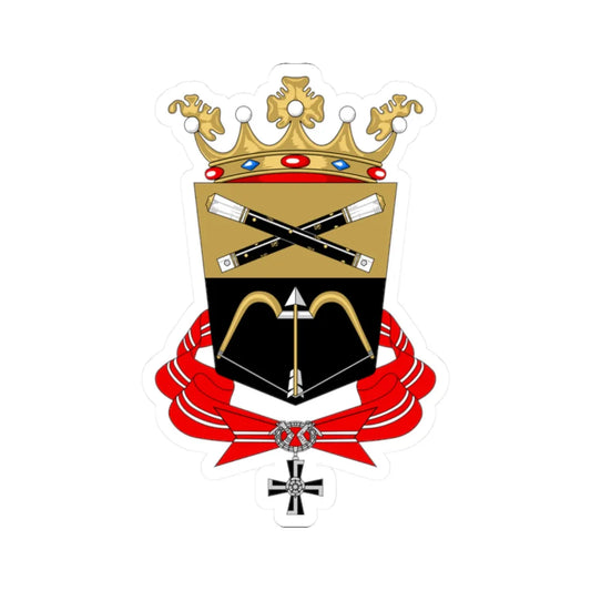 Mikkeli.vaakuna (Finland) (Coat of Arms) STICKER Vinyl Kiss-Cut Decal 2 Inch White - The Sticker Space