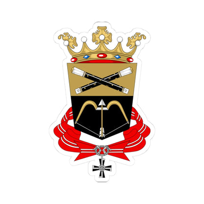 Mikkeli.vaakuna (Finland) (Coat of Arms) STICKER Vinyl Kiss-Cut Decal 3 Inch White - The Sticker Space