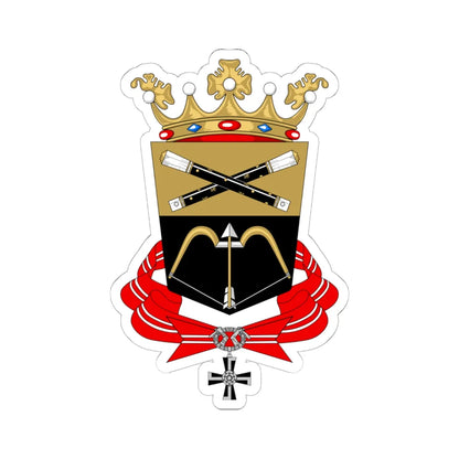 Mikkeli.vaakuna (Finland) (Coat of Arms) STICKER Vinyl Kiss-Cut Decal 6 Inch White - The Sticker Space