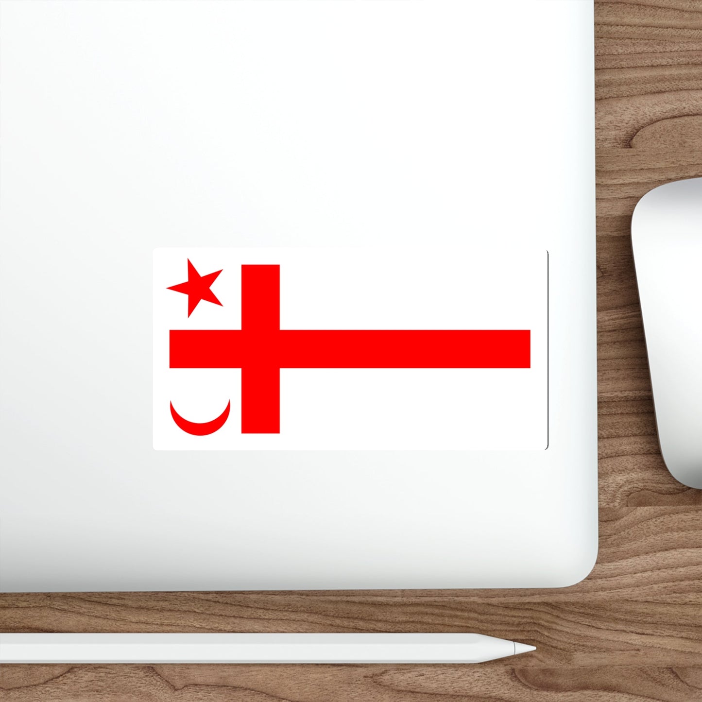 Miꞌkmaq Flag STICKER Vinyl Die-Cut Decal-The Sticker Space