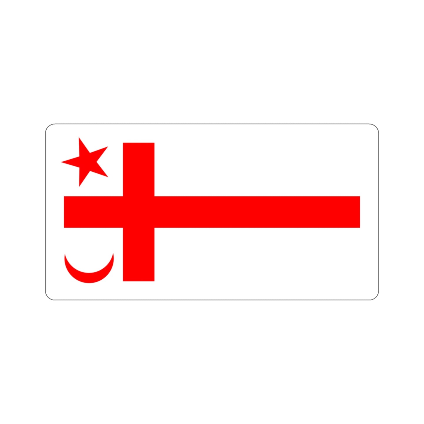 Miꞌkmaq Flag STICKER Vinyl Die-Cut Decal-3 Inch-The Sticker Space