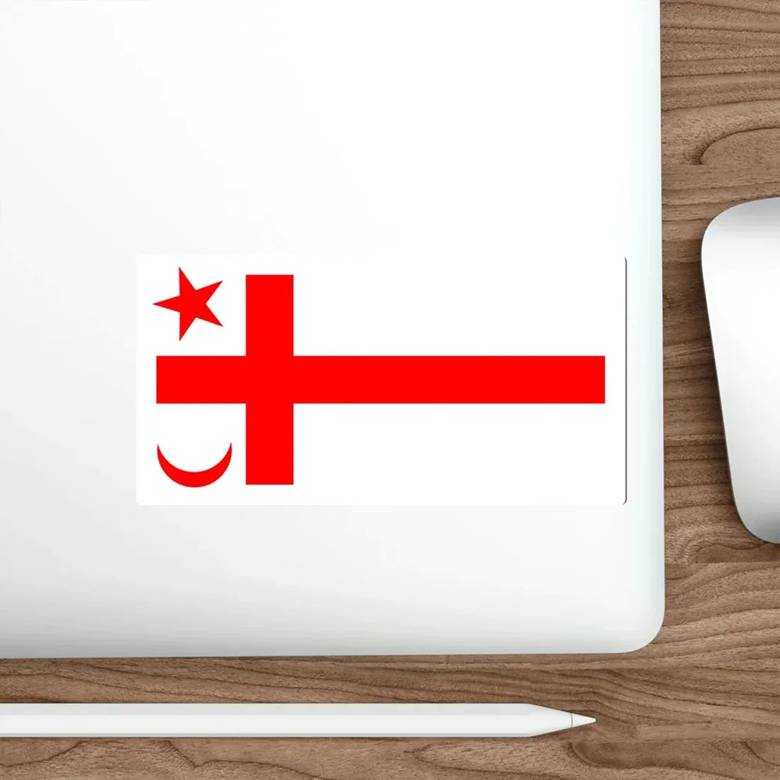Miꞌkmaq Flag STICKER Vinyl Die-Cut Decal - The Sticker Space