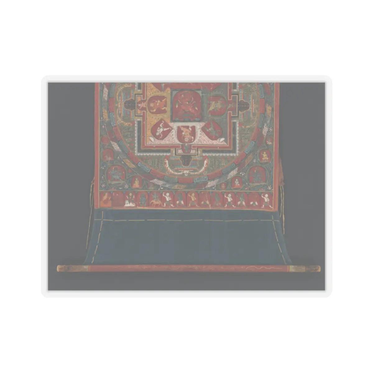 Mikyo Dorje - Mandala of Raktayamari - late 14th century v3 - STICKER Vinyl Kiss-Cut Decal