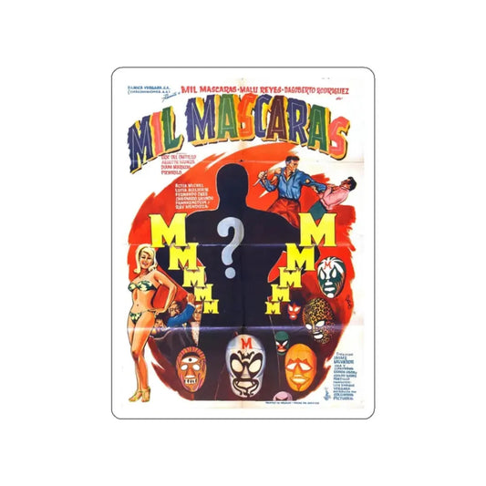 MIL MISCARAS 1969 Movie Poster STICKER Vinyl Die-Cut Decal 2 Inch - The Sticker Space