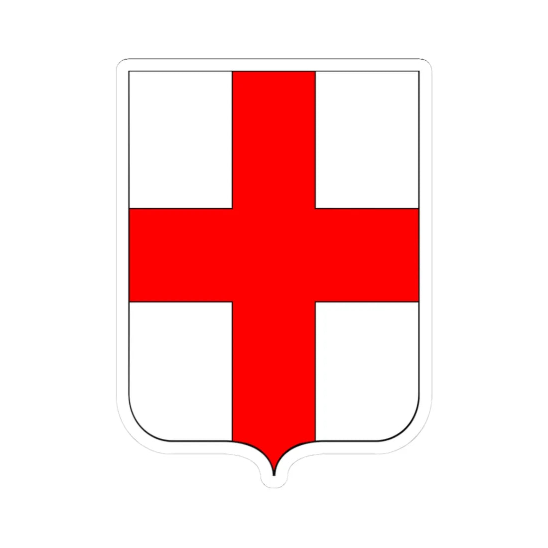 Milano-Stemma 2 (Italy) (Coat of Arms) STICKER Vinyl Kiss-Cut Decal 3 Inch White - The Sticker Space