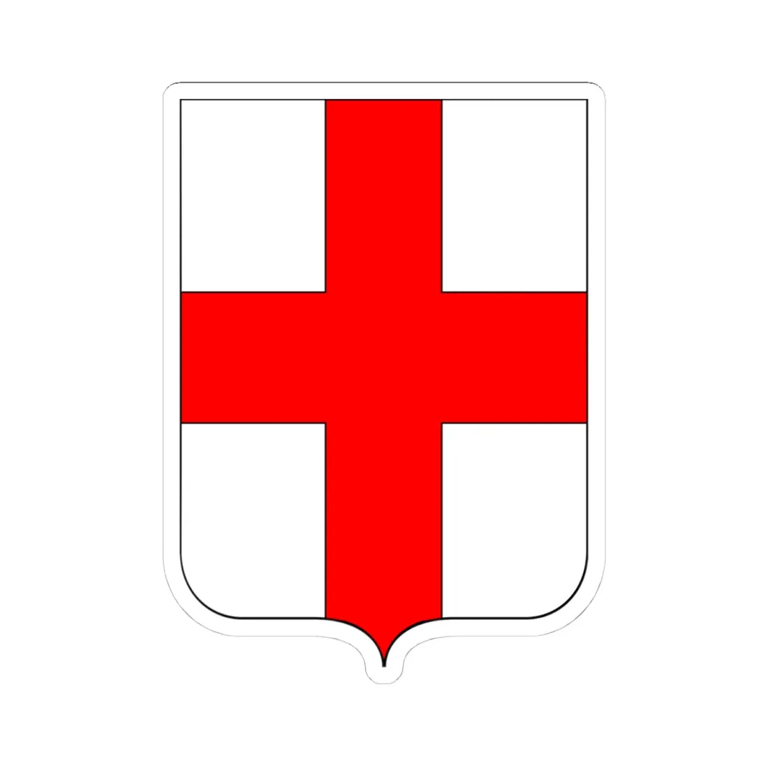 Milano-Stemma 2 (Italy) (Coat of Arms) STICKER Vinyl Kiss-Cut Decal 4 Inch White - The Sticker Space