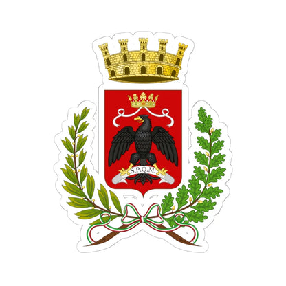 Milazzo-Stemma (Italy) (Coat of Arms) STICKER Vinyl Kiss-Cut Decal 6 Inch White - The Sticker Space