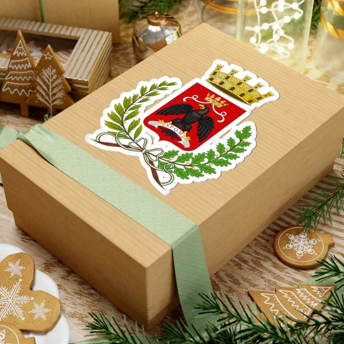 Milazzo-Stemma (Italy) (Coat of Arms) STICKER Vinyl Kiss-Cut Decal - The Sticker Space