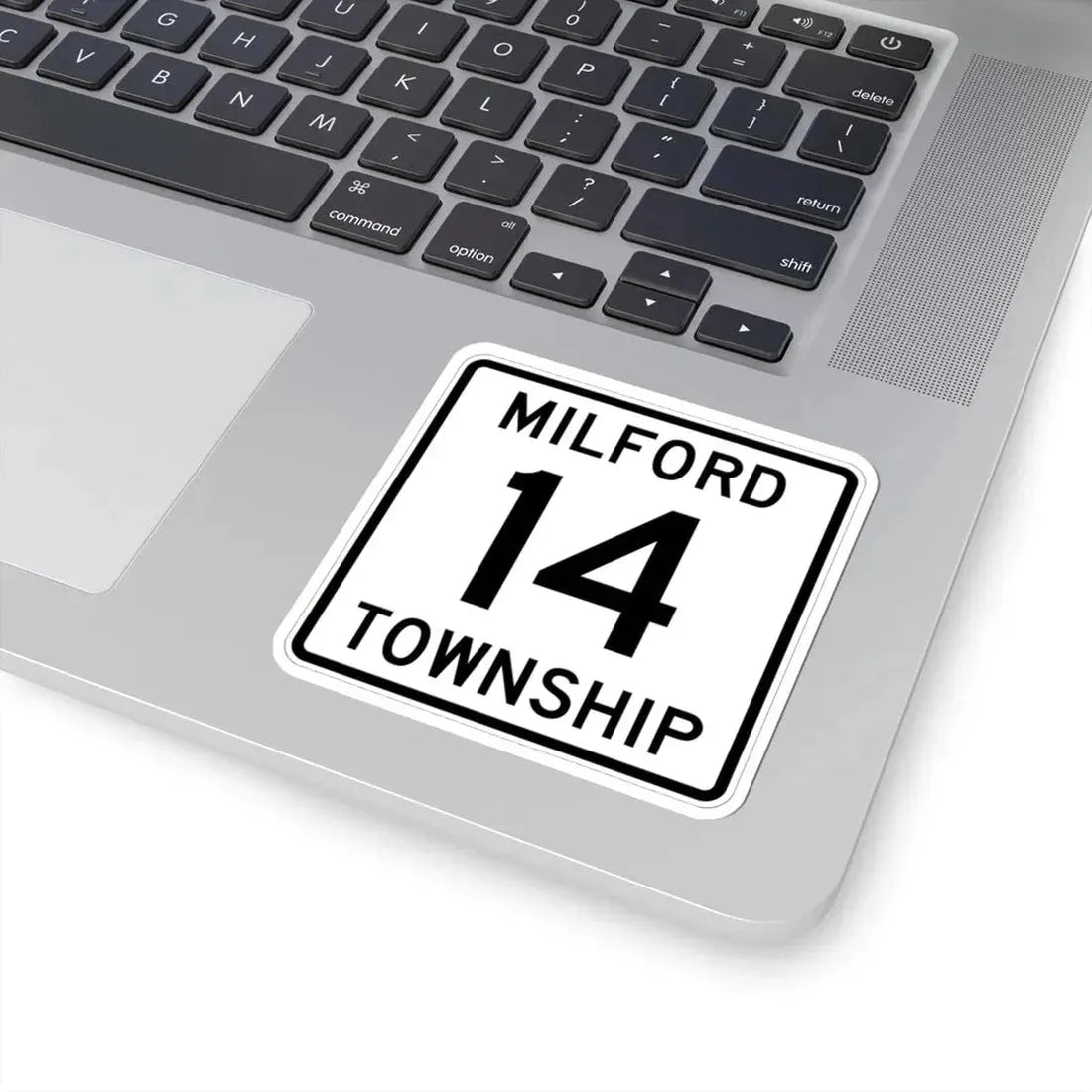 Milford Township Route 14 Knox County Ohio (Ohio) (Road Sign) STICKER Vinyl Kiss-Cut Decal - The Sticker Space