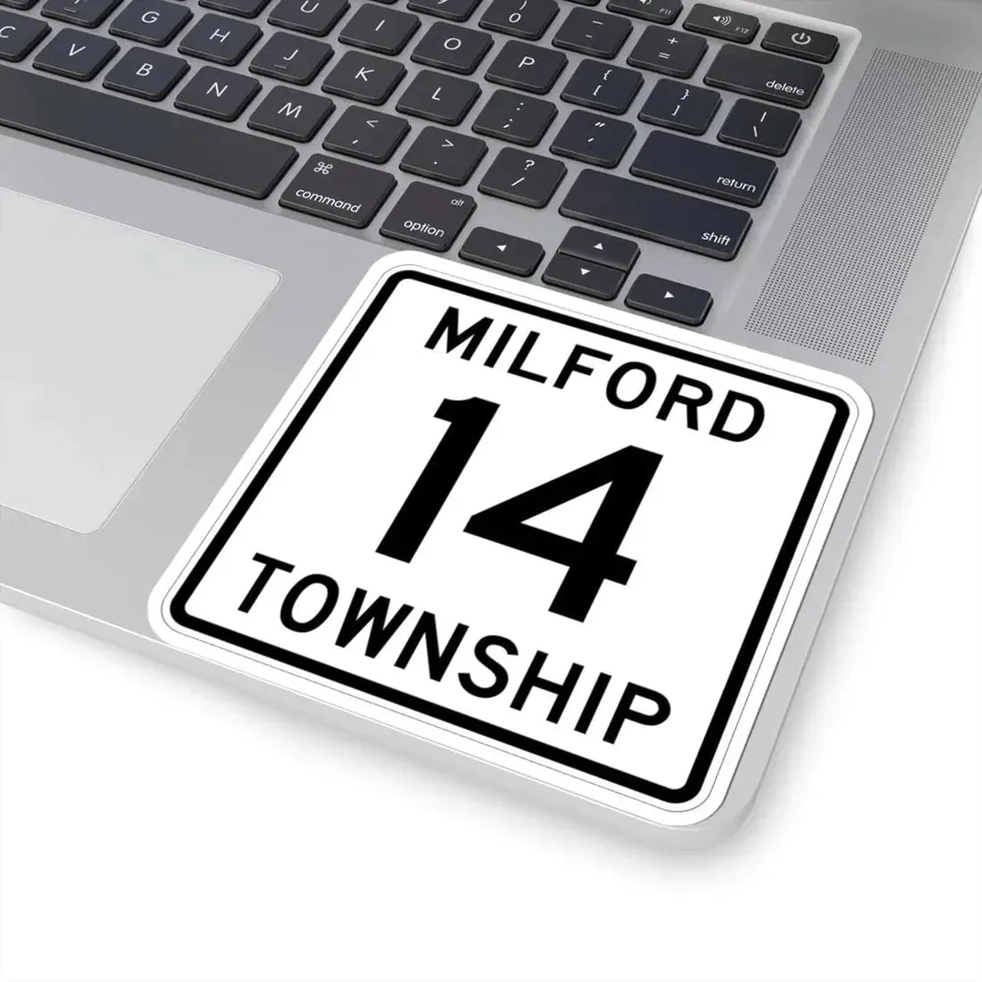 Milford Township Route 14 Knox County Ohio (Ohio) (Road Sign) STICKER Vinyl Kiss-Cut Decal - The Sticker Space