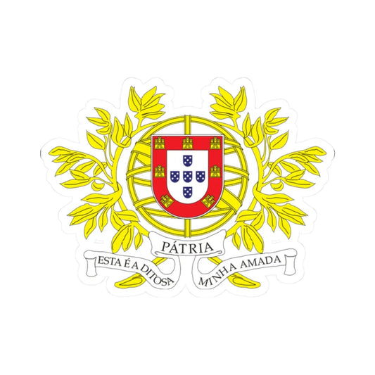 Military CoA of Portugal (Portugal) (Coat of Arms) STICKER Vinyl Kiss-Cut Decal 2 Inch White - The Sticker Space