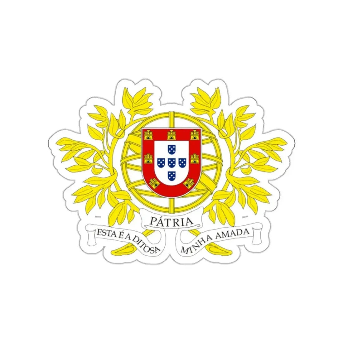 Military coat of arms of Portugal STICKER Vinyl Die-Cut Decal 2 Inch - The Sticker Space