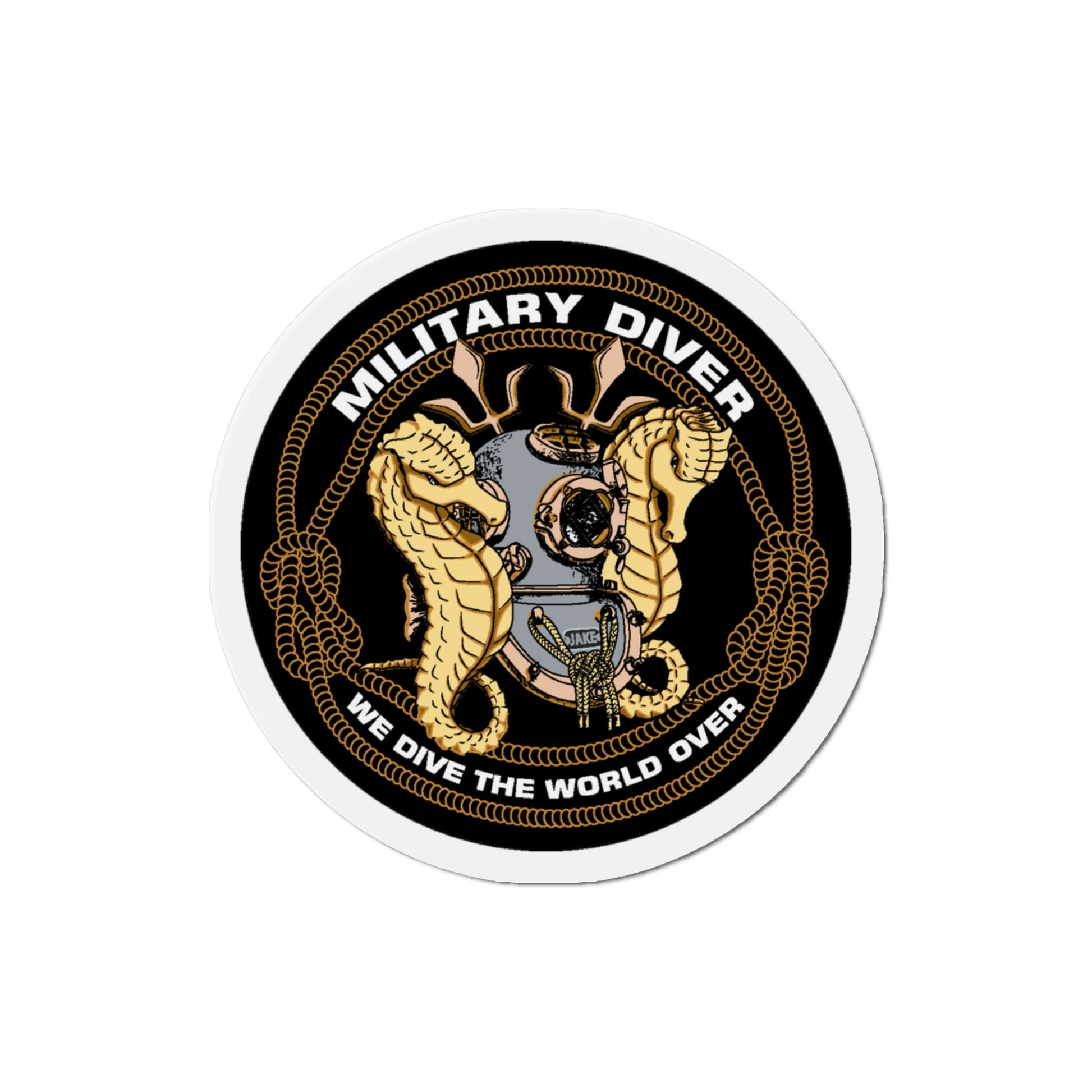 Military Diver (U.S. Navy) Die-Cut Magnet-The Sticker Space