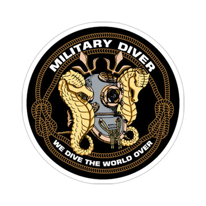 Military Diver (U.S. Navy) STICKER Vinyl Die-Cut Decal-2 Inch-The Sticker Space