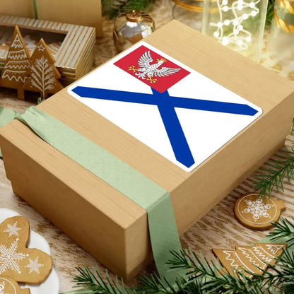 Military ensign of Vistula Flotilla of Congress Poland (Poland) STICKER Vinyl Kiss-Cut Decal - The Sticker Space