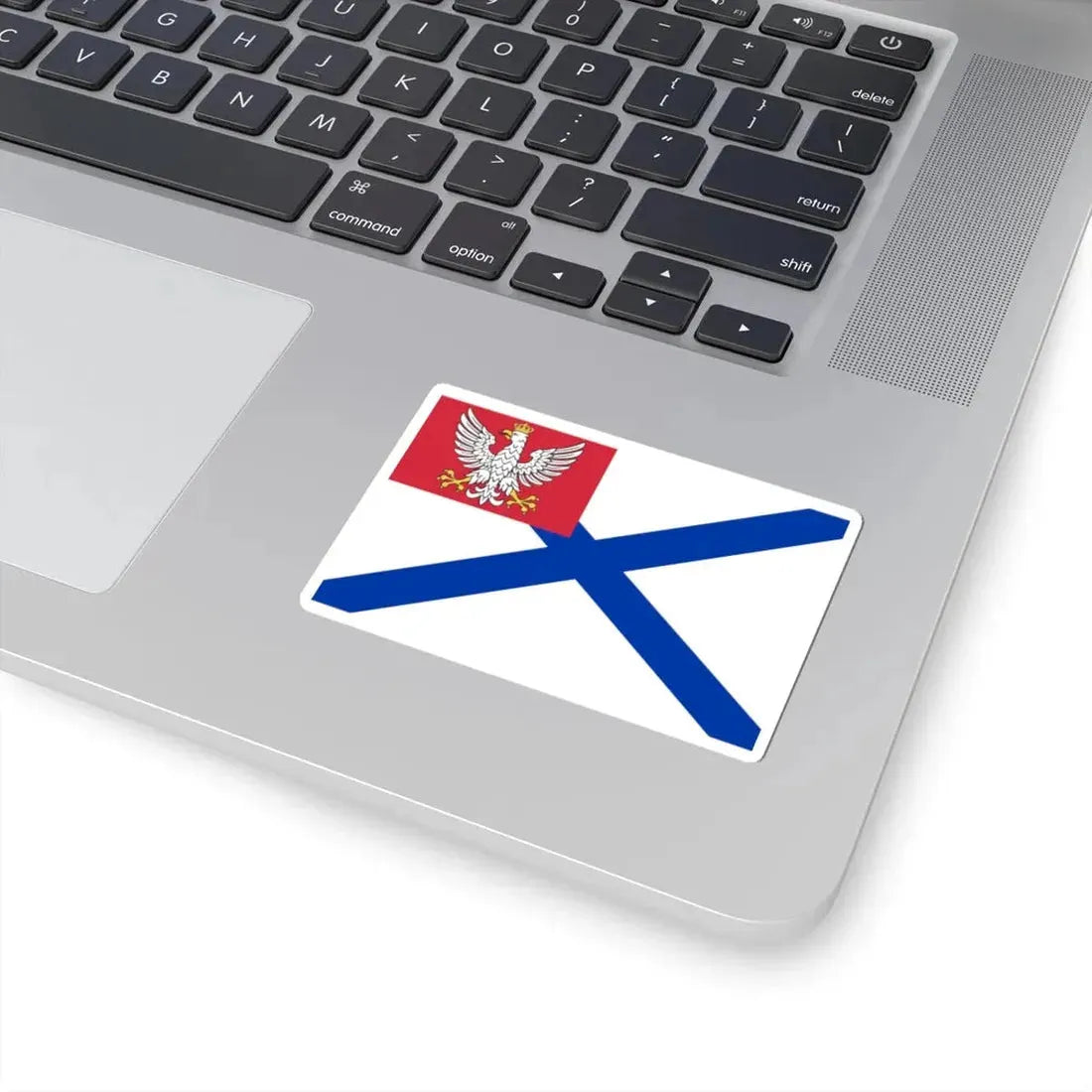 Military ensign of Vistula Flotilla of Congress Poland (Poland) STICKER Vinyl Kiss-Cut Decal - The Sticker Space