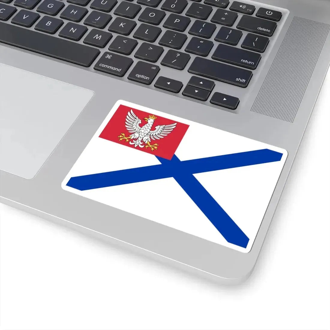 Military ensign of Vistula Flotilla of Congress Poland (Poland) STICKER Vinyl Kiss-Cut Decal - The Sticker Space