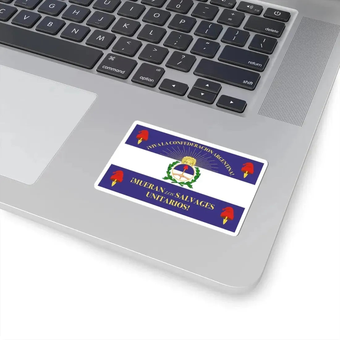 Military Flag of Argentine Confederation (Argentina) STICKER Vinyl Kiss-Cut Decal - The Sticker Space