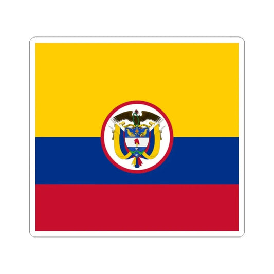Military flag of Colombia (Colombia) STICKER Vinyl Kiss-Cut Decal 2 Inch White - The Sticker Space