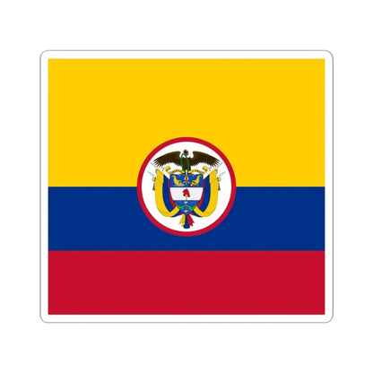 Military flag of Colombia (Colombia) STICKER Vinyl Kiss-Cut Decal 3 Inch White - The Sticker Space