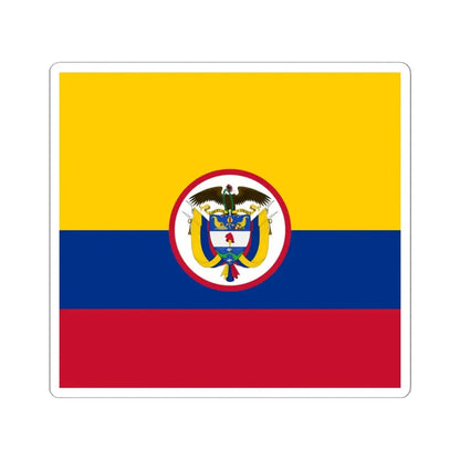 Military flag of Colombia (Colombia) STICKER Vinyl Kiss-Cut Decal 4 Inch White - The Sticker Space