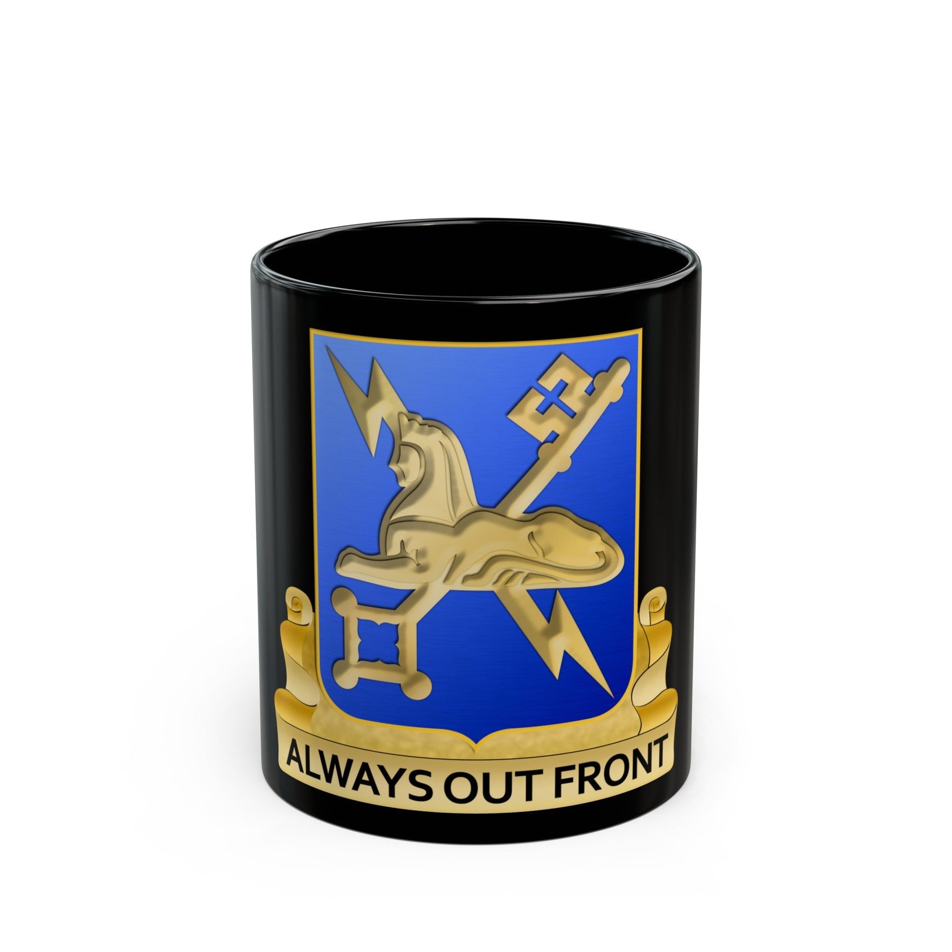 Military Intelligence Corps (U.S. Army) Black Coffee Mug-11oz-The Sticker Space