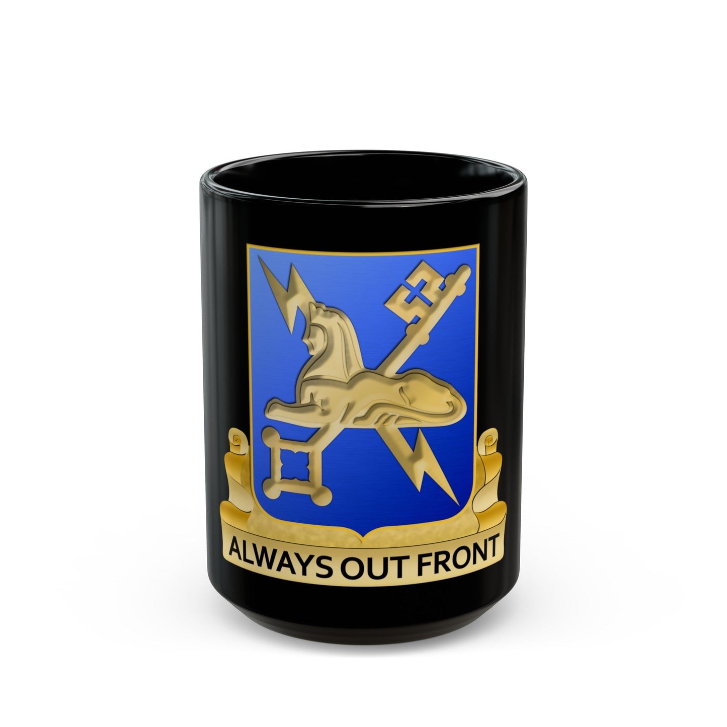 Military Intelligence Corps (U.S. Army) Black Coffee Mug-15oz-The Sticker Space