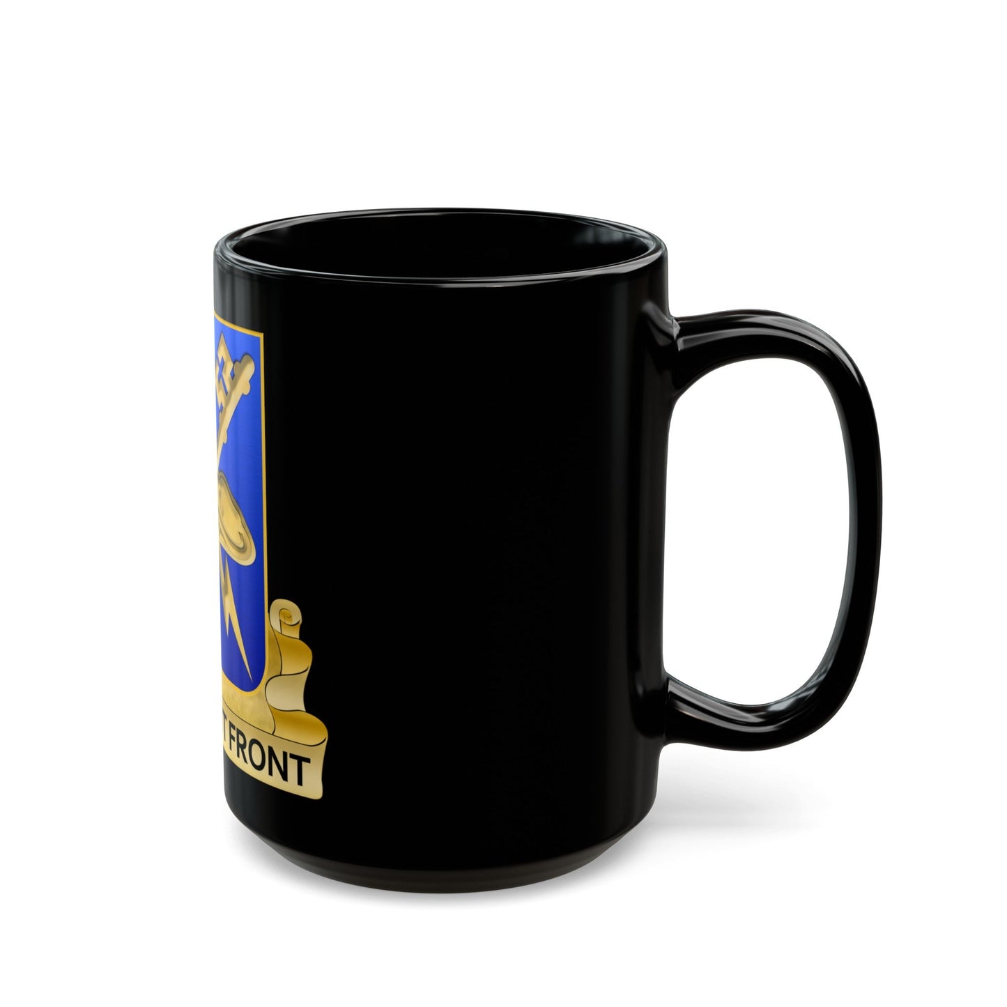 Military Intelligence Corps (U.S. Army) Black Coffee Mug-The Sticker Space