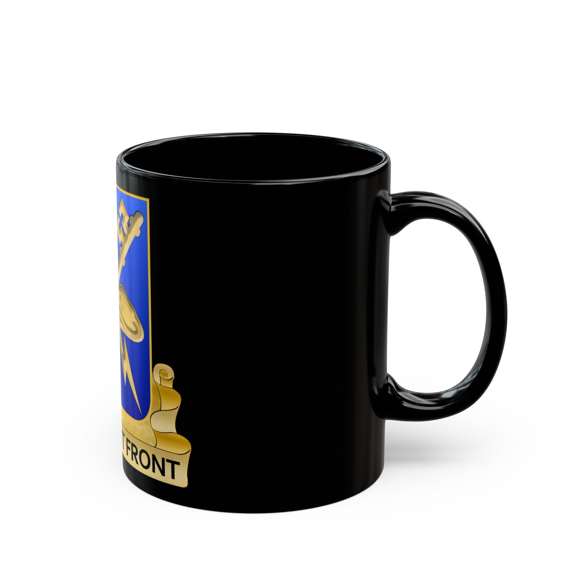 Military Intelligence Corps (U.S. Army) Black Coffee Mug-The Sticker Space