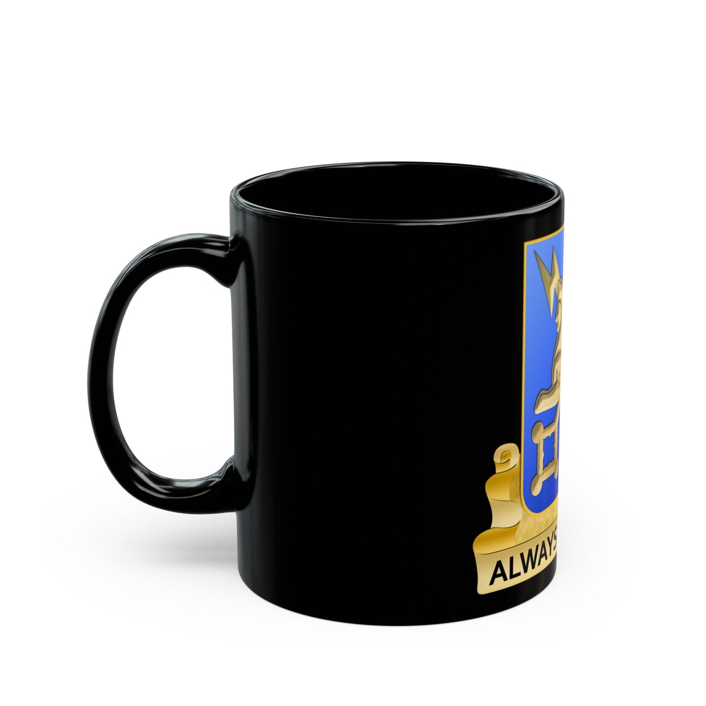 Military Intelligence Corps (U.S. Army) Black Coffee Mug-The Sticker Space