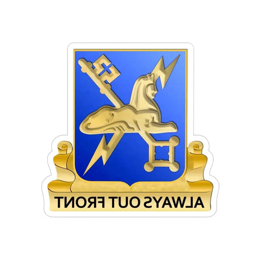 Military Intelligence Corps (U.S. Army) REVERSE PRINT Transparent Die-Cut STICKER 6 Inch Die-Cut Transparent - The Sticker Space