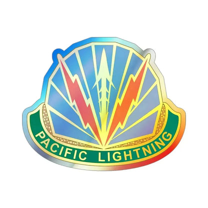 Military Police Brigade Hawaii 2 (U.S. Army) Holographic STICKER Die-Cut Vinyl Decal 3 Inch Holographic - The Sticker Space