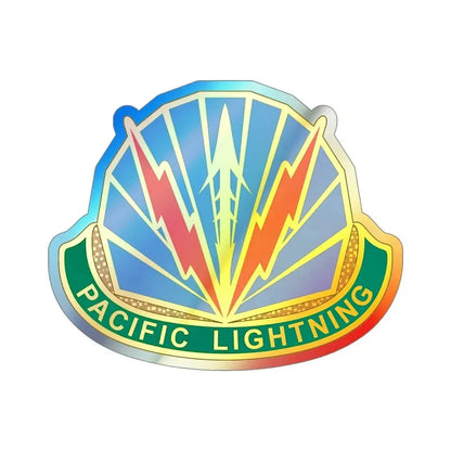 Military Police Brigade Hawaii 2 (U.S. Army) Holographic STICKER Die-Cut Vinyl Decal 4 Inch Holographic - The Sticker Space