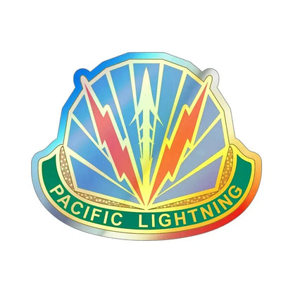 Military Police Brigade Hawaii 2 (U.S. Army) Holographic STICKER Die-Cut Vinyl Decal 5 Inch Holographic - The Sticker Space