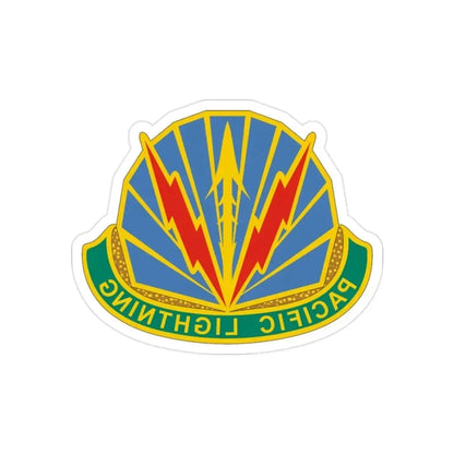 Military Police Brigade Hawaii 2 (U.S. Army) REVERSE PRINT Transparent Die-Cut STICKER 2 Inch Die-Cut Transparent - The Sticker Space