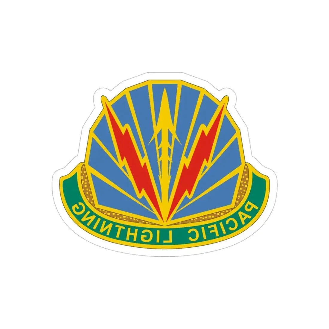 Military Police Brigade Hawaii 2 (U.S. Army) REVERSE PRINT Transparent Die-Cut STICKER - The Sticker Space