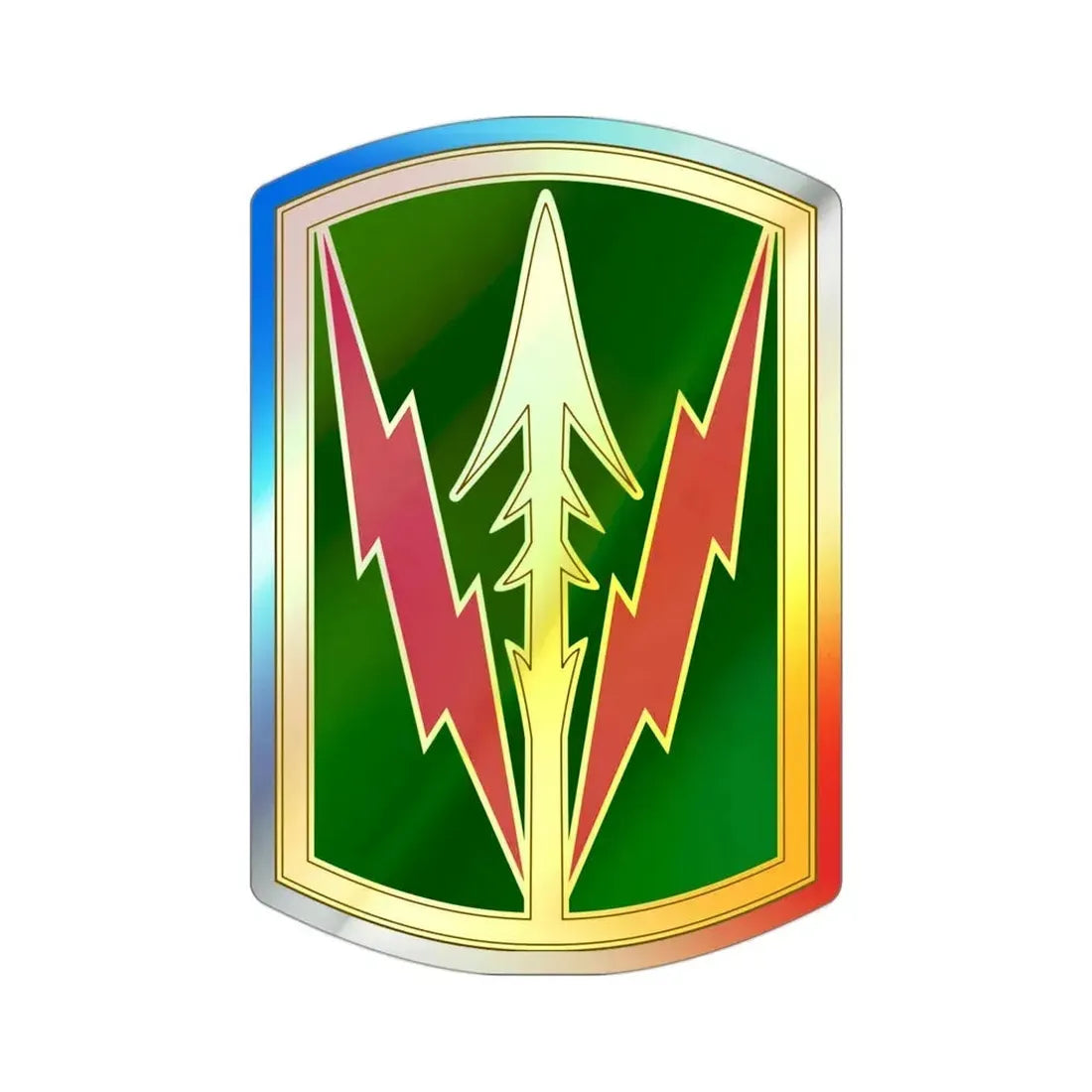 Military Police Brigade Hawaii 3 (U.S. Army) Holographic STICKER Die-Cut Vinyl Decal 3 Inch Holographic - The Sticker Space