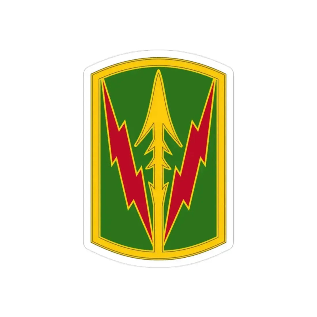Military Police Brigade Hawaii 3 (U.S. Army) REVERSE PRINT Transparent Die-Cut STICKER 2 Inch Die-Cut Transparent - The Sticker Space