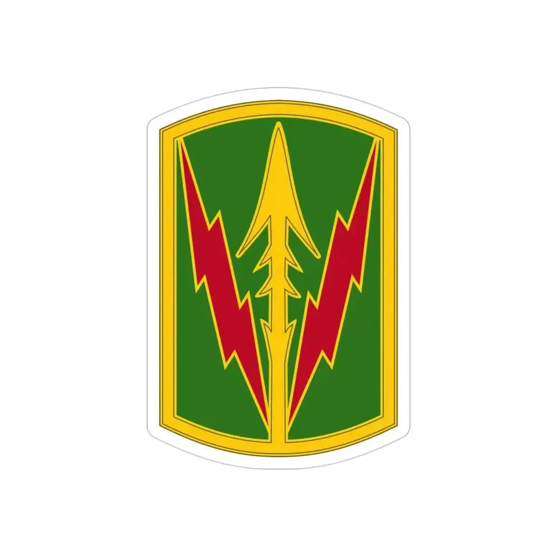 Military Police Brigade Hawaii 3 (U.S. Army) REVERSE PRINT Transparent Die-Cut STICKER 4 Inch Die-Cut Transparent - The Sticker Space