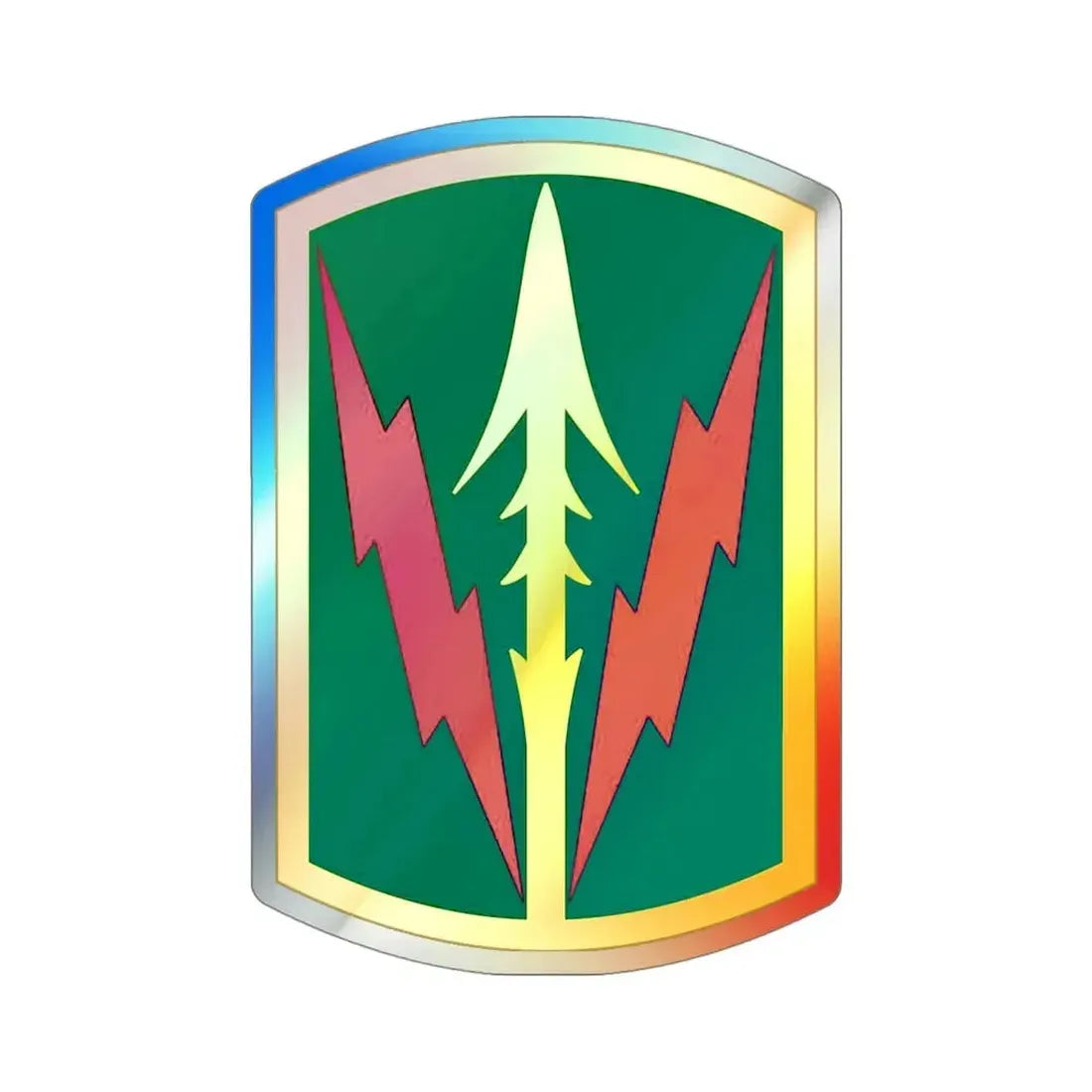 Military Police Brigade Hawaii (U.S. Army) Holographic STICKER Die-Cut Vinyl Decal 4 Inch Holographic - The Sticker Space