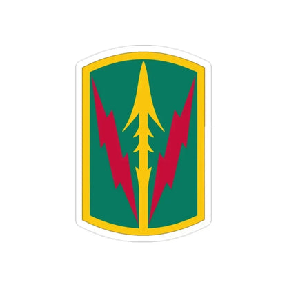 Military Police Brigade Hawaii (U.S. Army) REVERSE PRINT Transparent Die-Cut STICKER 2 Inch Die-Cut Transparent - The Sticker Space