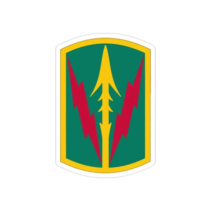 Military Police Brigade Hawaii (U.S. Army) REVERSE PRINT Transparent Die-Cut STICKER 3 Inch Die-Cut Transparent - The Sticker Space