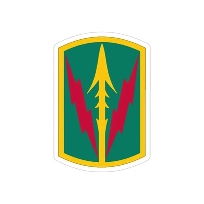 Military Police Brigade Hawaii (U.S. Army) REVERSE PRINT Transparent Die-Cut STICKER 4 Inch Die-Cut Transparent - The Sticker Space