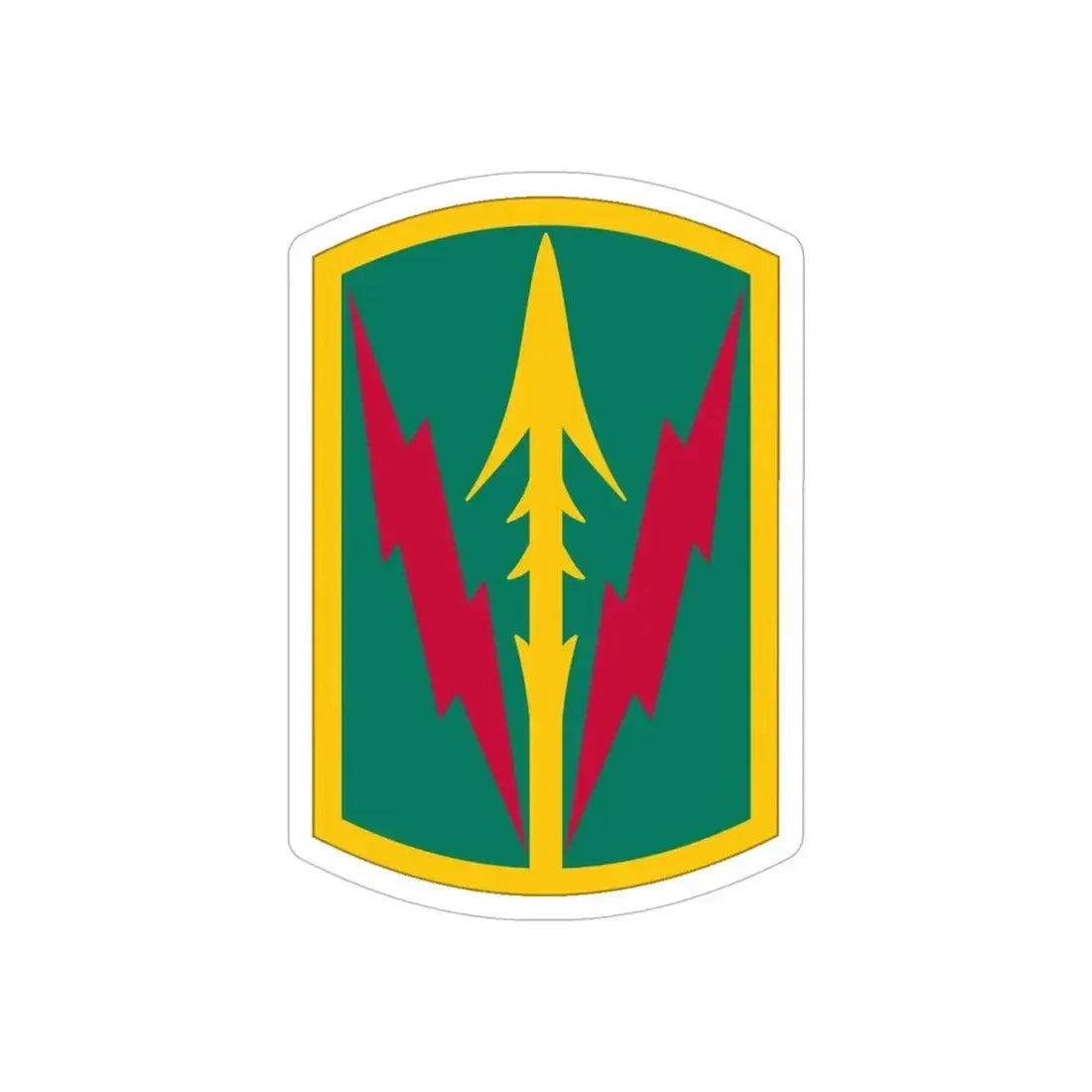 Military Police Brigade Hawaii (U.S. Army) REVERSE PRINT Transparent Die-Cut STICKER 5 Inch Die-Cut Transparent - The Sticker Space