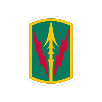 Military Police Brigade Hawaii (U.S. Army) REVERSE PRINT Transparent Die-Cut STICKER 5 Inch Die-Cut Transparent - The Sticker Space