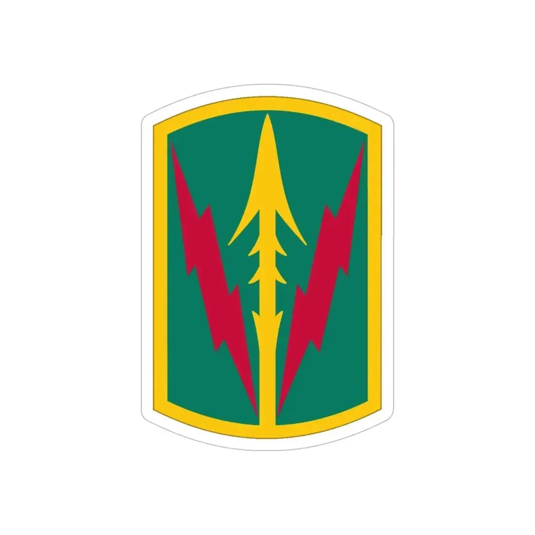 Military Police Brigade Hawaii (U.S. Army) REVERSE PRINT Transparent Die-Cut STICKER 6 Inch Die-Cut Transparent - The Sticker Space