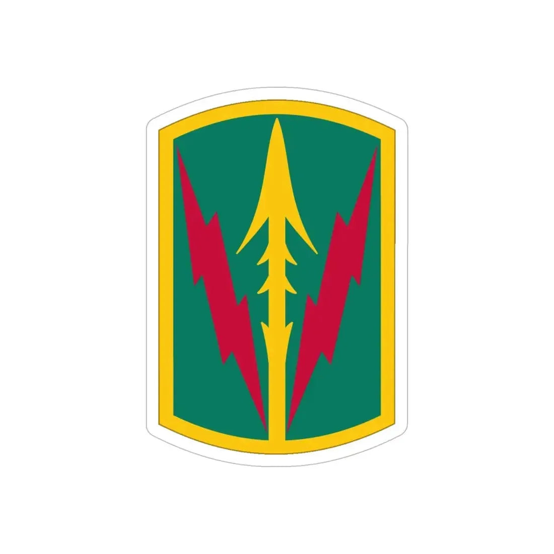 Military Police Brigade Hawaii (U.S. Army) REVERSE PRINT Transparent Die-Cut STICKER - The Sticker Space