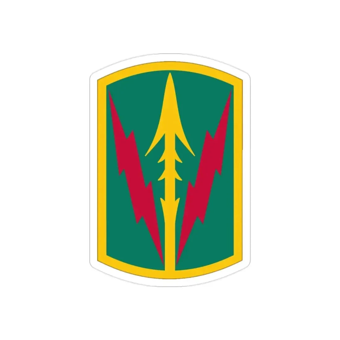 Military Police Brigade Hawaii (U.S. Army) REVERSE PRINT Transparent Die-Cut STICKER - The Sticker Space